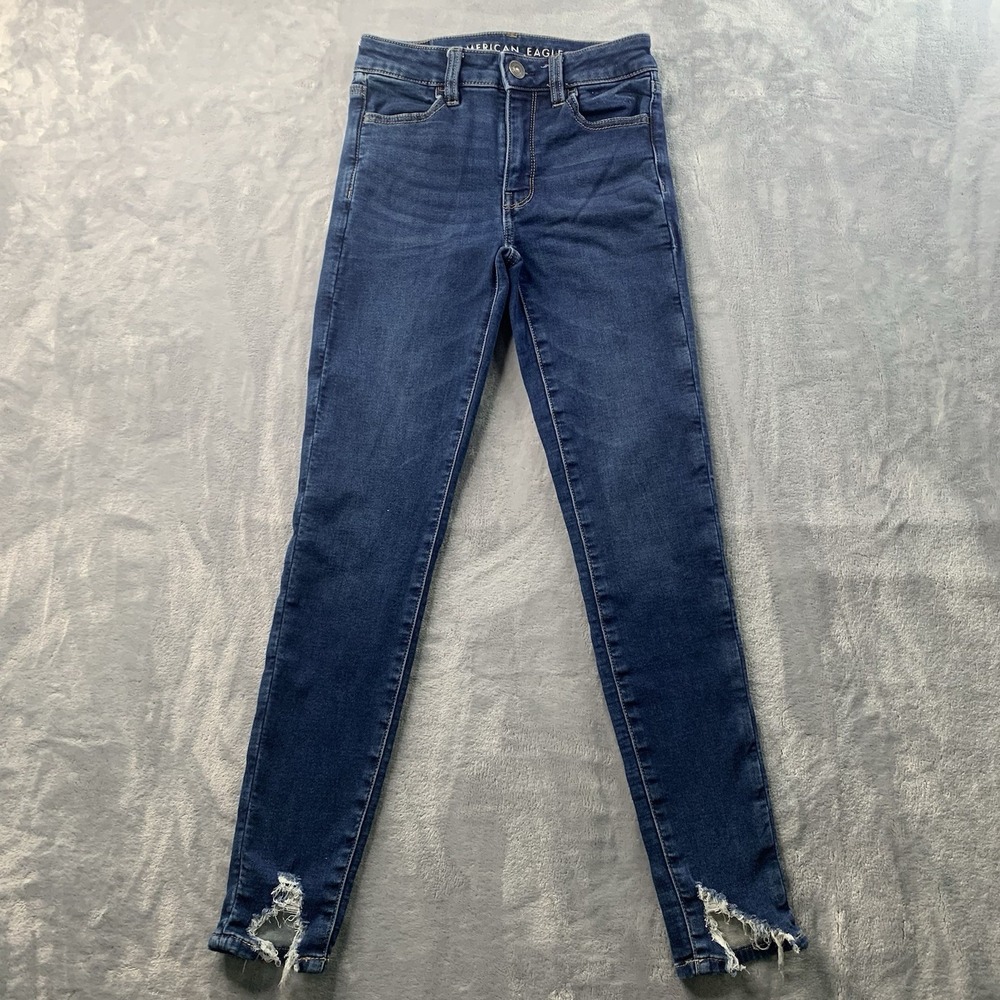 American Eagle Women's 00‎ Regular Hi Rise Jegging Dark Super Stretch Denim
